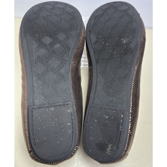 Vionic Orthaheel Allora Womans Ballet Flats US 9 Bronze/Metallic Round Toe - Picture 7 of 11